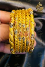 Gold bangles set online in Pakistan 007