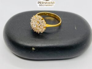 diamond look zircon gold ring 003